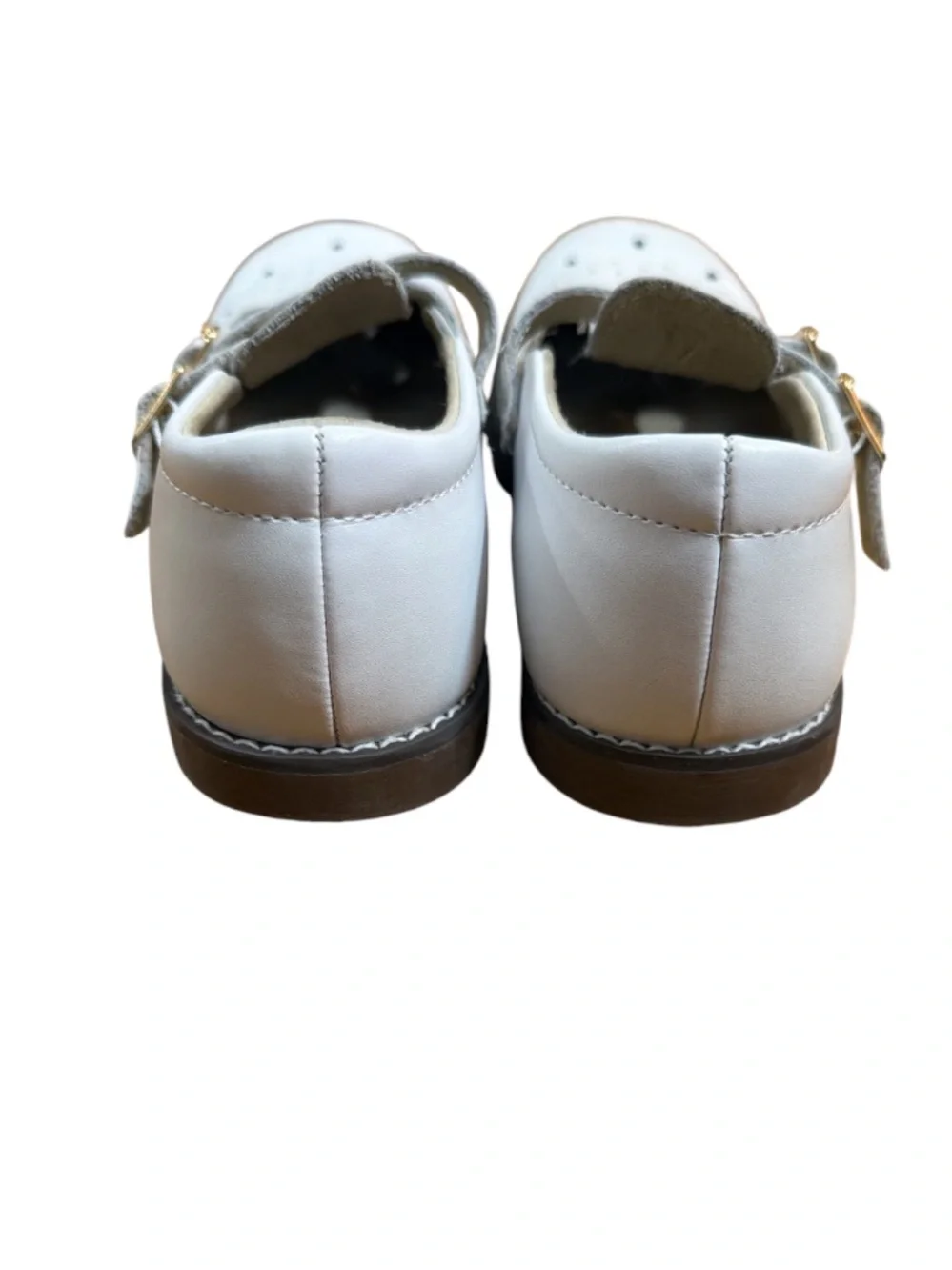EEUC FootMates Classic White double strap Mary Jane Shoes 13.5 like new